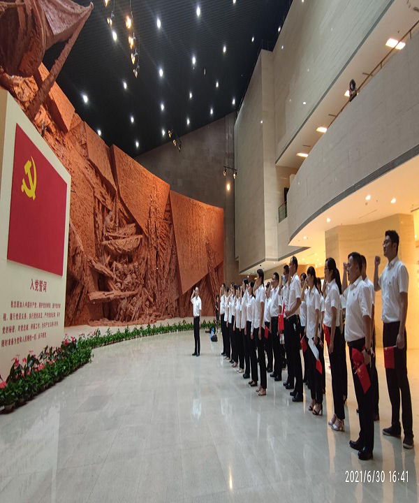 徽盐地产集团发展“追忆汗青，沉温入党自愿书”主题活动
